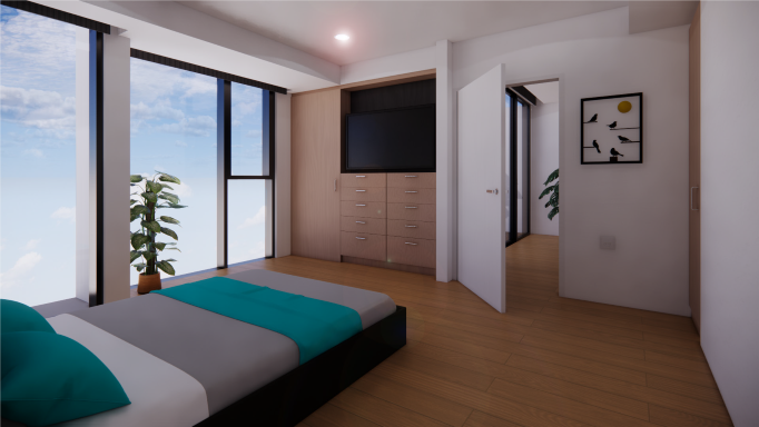 Bedroom in SDA accommodation in Marine Quarter Southport